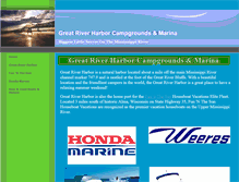 Tablet Screenshot of greatriverharbor.com